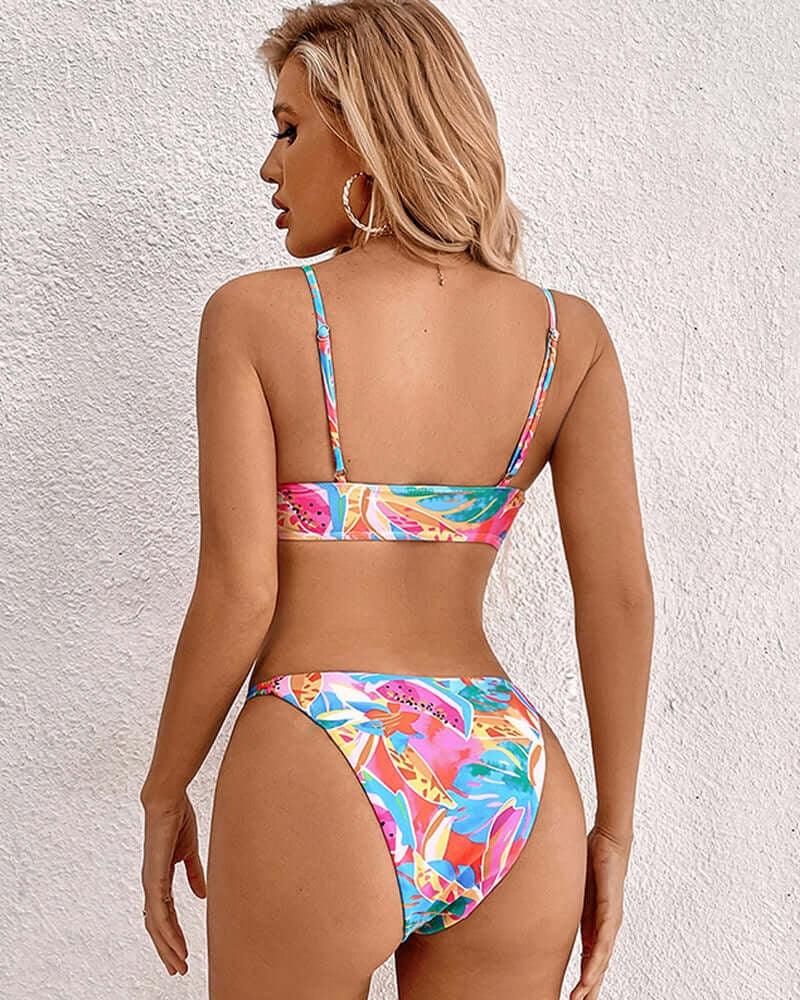 Women's Tropical Print Bikini