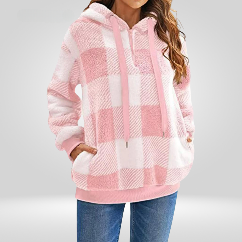 Women's checkered hoodie