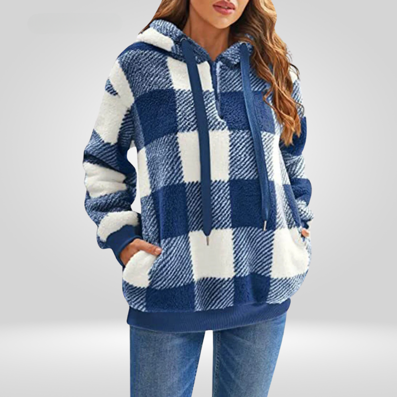 Women's checkered hoodie