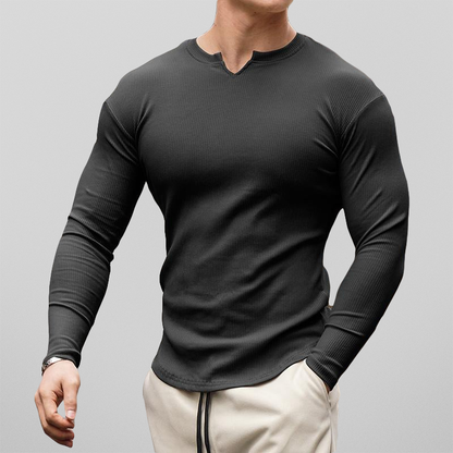 Men's muscle pass long sleeve shirt