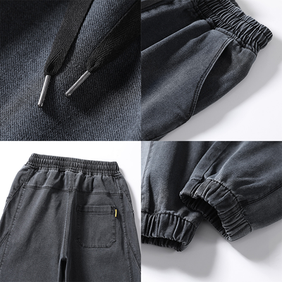 Men’s Jogger Trousers - Elastic Waistband - Tapered Fit - Casual Sporty Wear