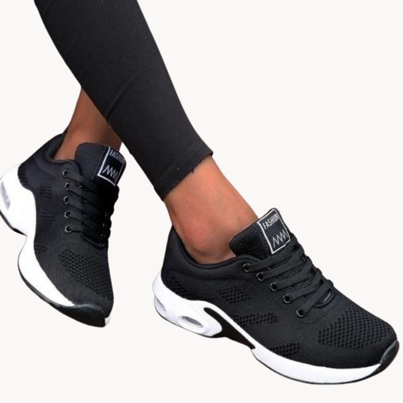 Women's Athletic Sneakers - Breathable Mesh - Cushioned Support - Lightweight Comfort