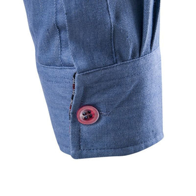 Denim Blouse | Slim Fit Lightweight Shirt with Sustainable Fabric