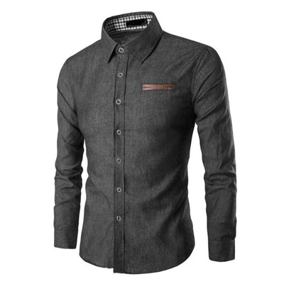 Denim Blouse | Slim Fit Lightweight Shirt with Sustainable Fabric
