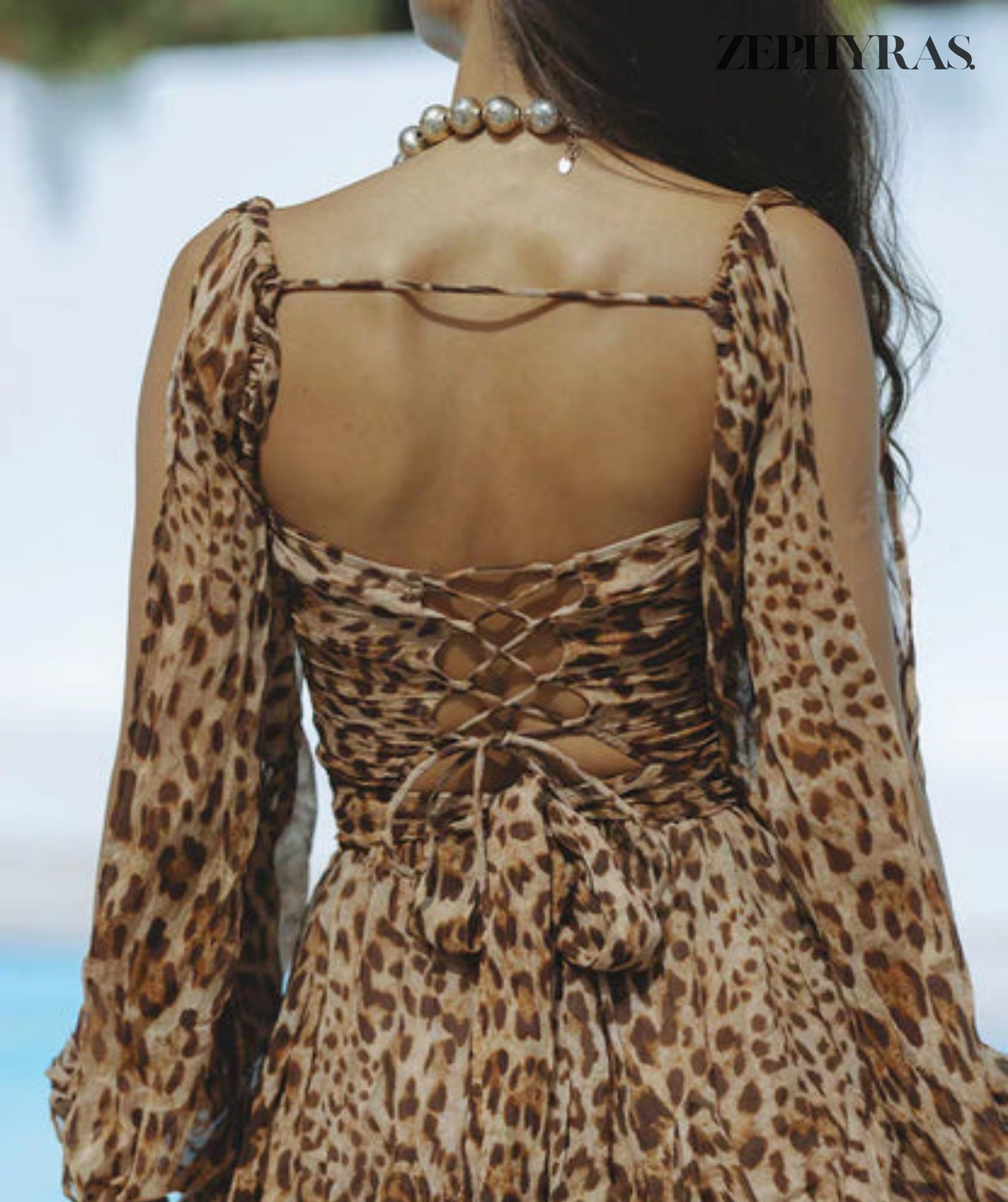 Elegant Summer Dress for Women with Open Sleeves
