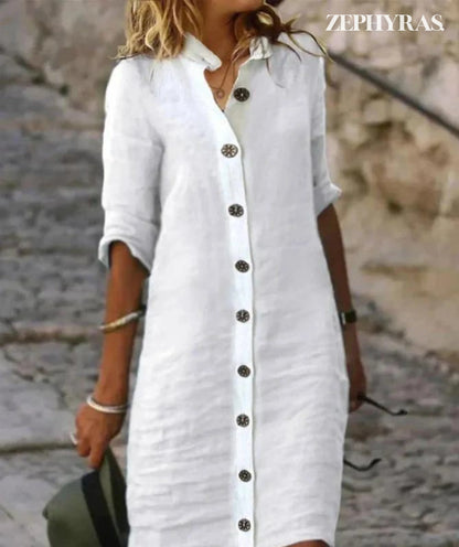 Women's Summer Button-Down Dress