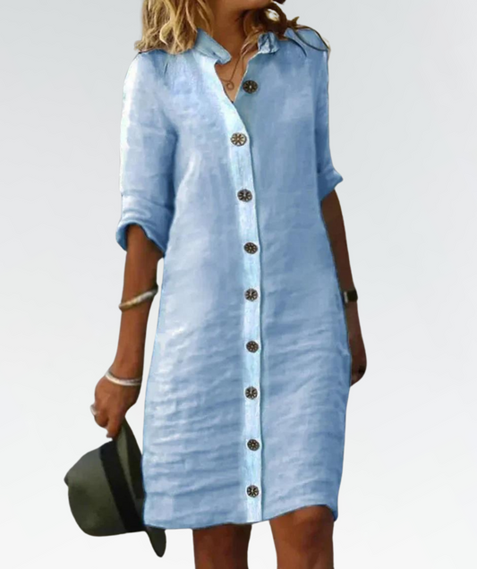 Women's Summer Button-Down Dress