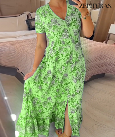 Floral Summer Dress for Women in Lightweight Fabric
