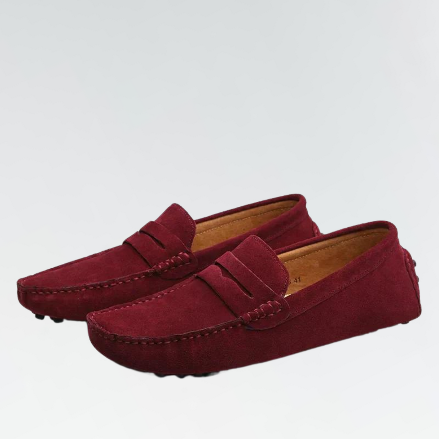 Men’s Leather Loafers – Slip-On Penny Strap – Driving Sole – Formal Fit