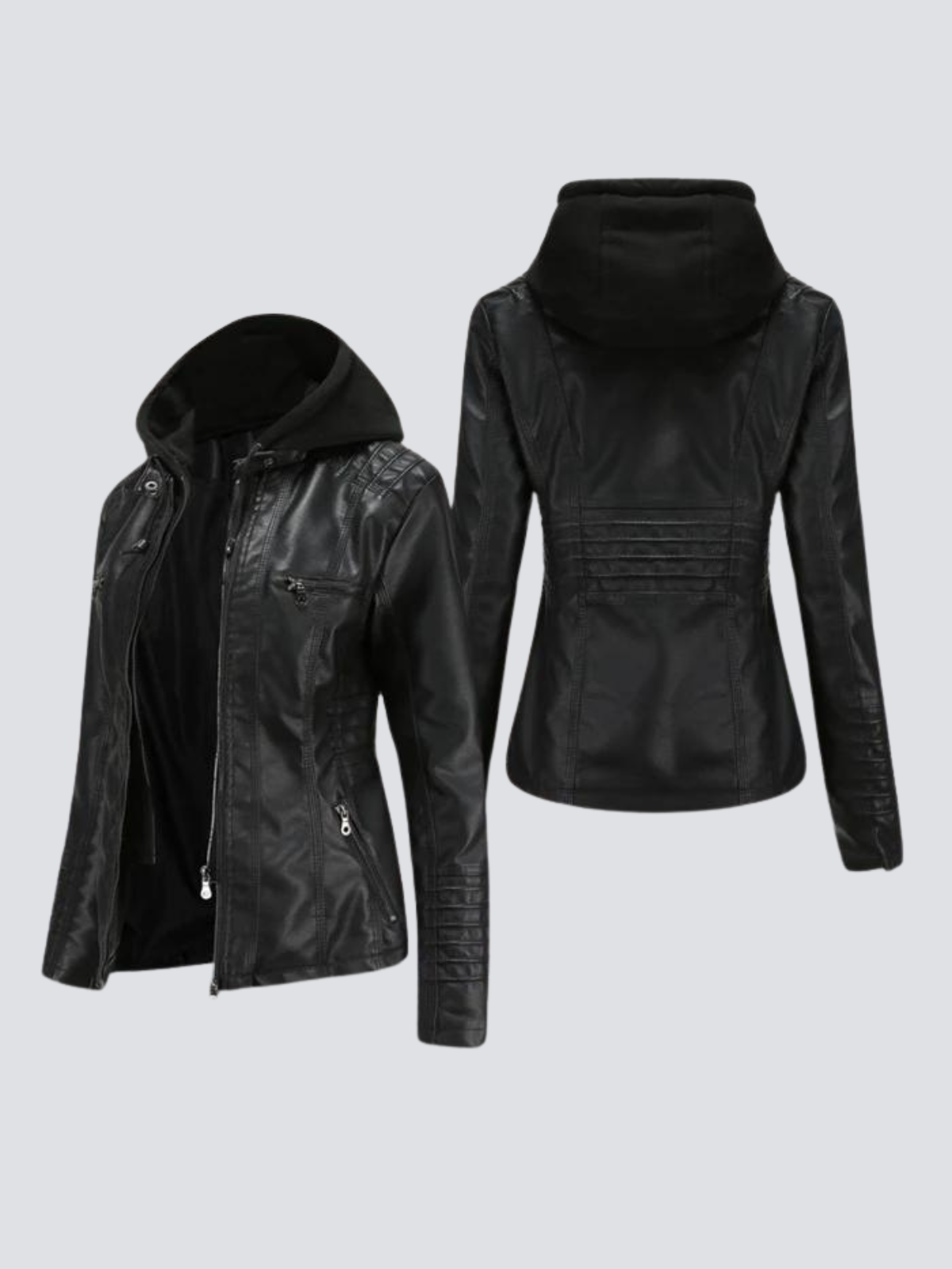 Hooded classic jacket for women