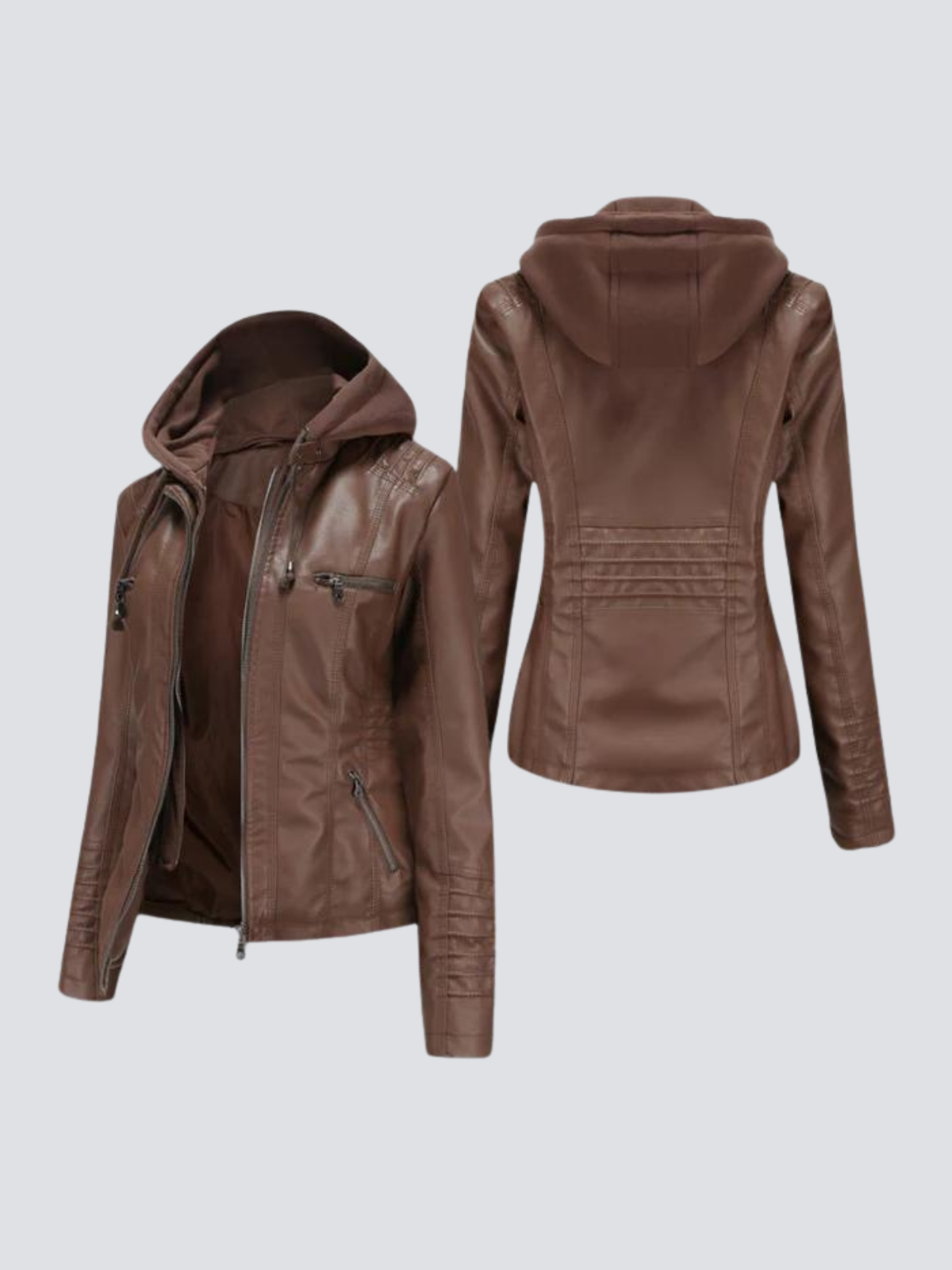 Hooded classic jacket for women