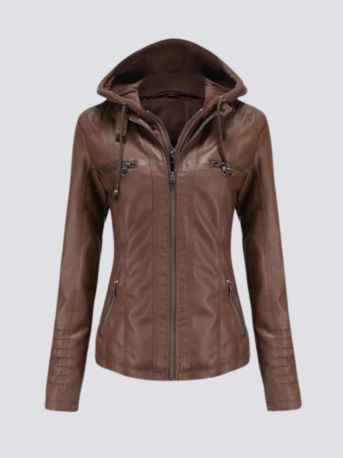 Hooded classic jacket for women