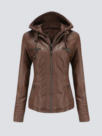 Hooded classic jacket for women