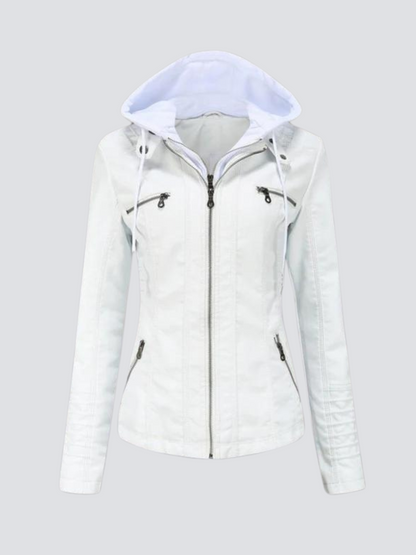 Hooded classic jacket for women