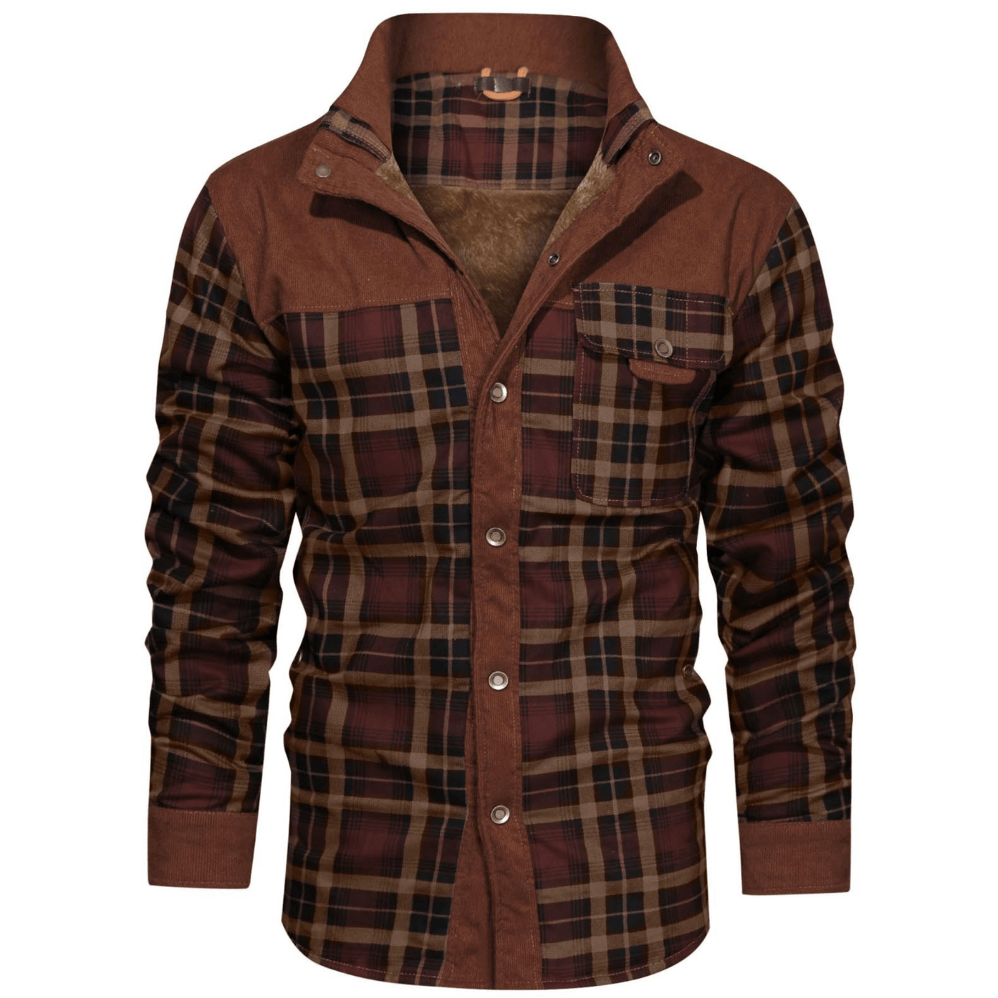 Men's stripe flannel jacket