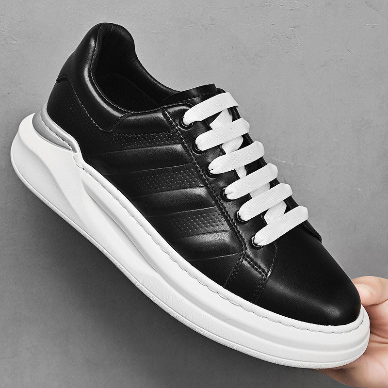 Men's stylish leather city sneakers