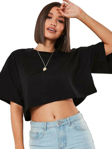 Kirsti - losse crop top voor dames