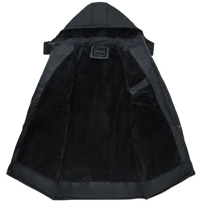 Men's quilted jacket with plus velvet lining