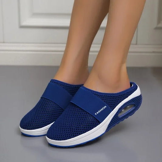 Women’s Orthopedic Wedge Sandals – Slip-On – Cushioned Air Sole