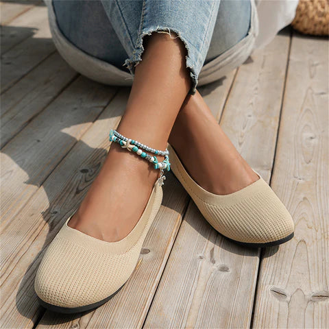 Women’s Slip-On Shoes – Breathable Knit – Orthopedic Support – Lightweight Casual Fit