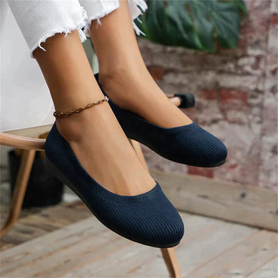 Women’s Slip-On Shoes – Breathable Knit – Orthopedic Support – Lightweight Casual Fit