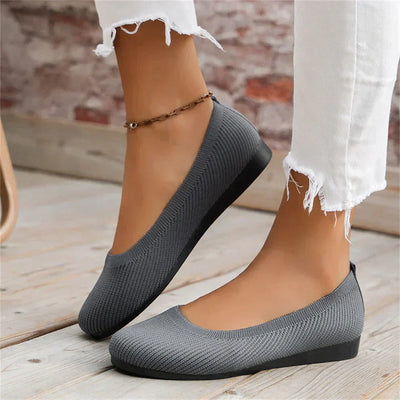 Women’s Slip-On Shoes – Breathable Knit – Orthopedic Support – Lightweight Casual Fit