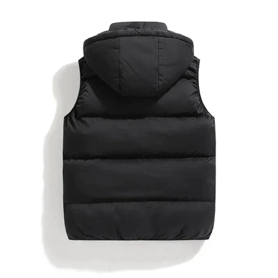 Warm Sleeveless Jacket | Stylish Winter Coat with Detachable Hood