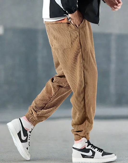 Modern loose corduroy pants for men