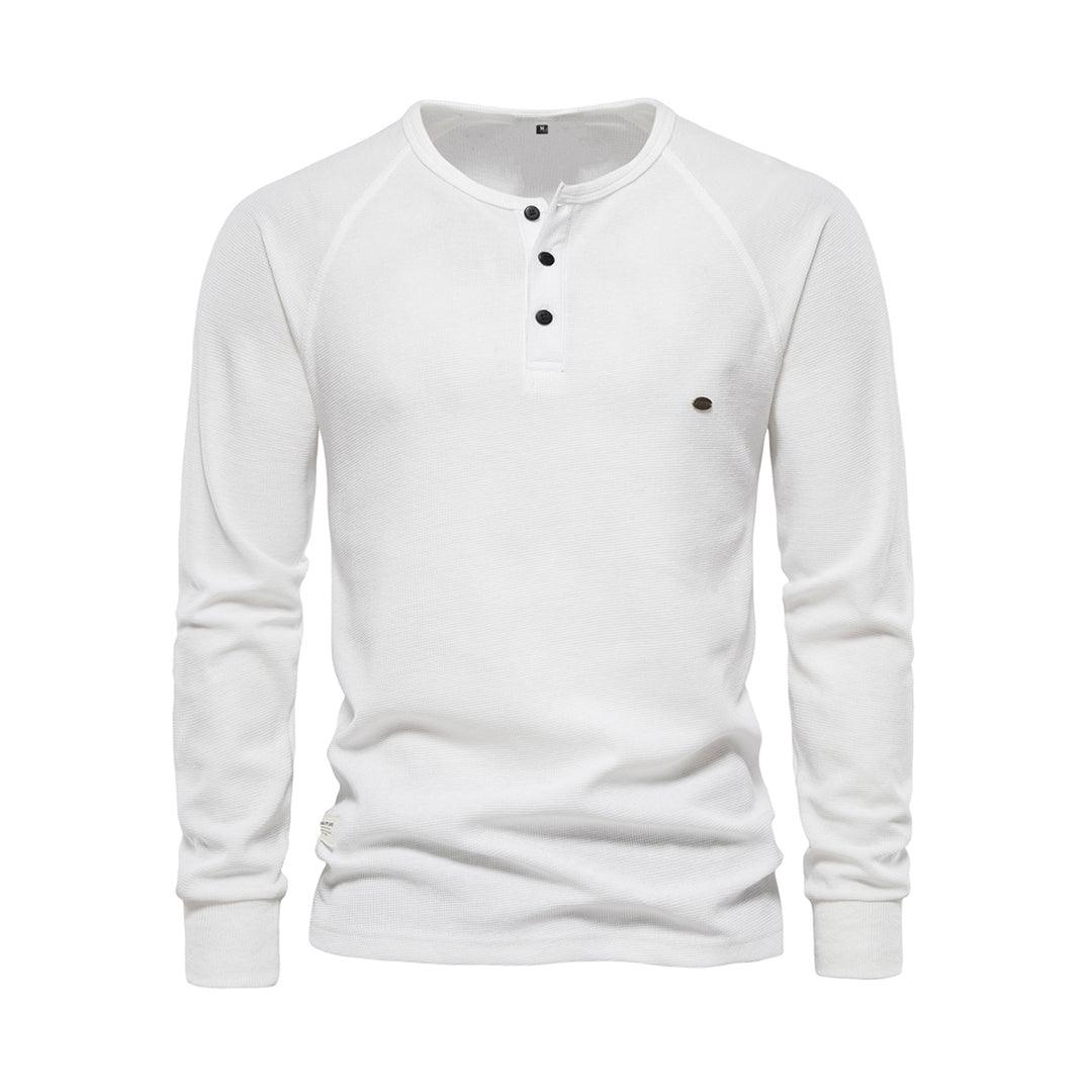 Men's Classic Long Sleeve Casual Shirt - Button-Up