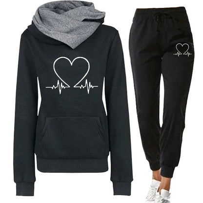 Women's running sweatshirt and pants set