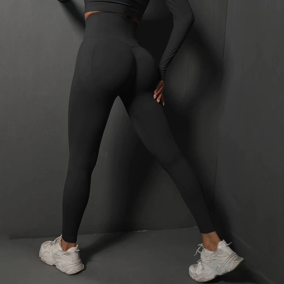 Erika - Naadloze sport leggings met brede taille