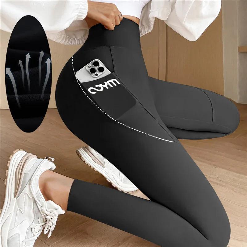 High Waist Sports Leggings for Women with Pocket - Workout & Yoga