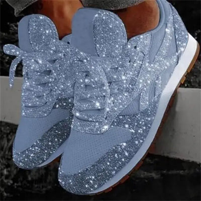 Glitter Chunky Sneakers for Women with Height Increase