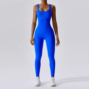 Carla - Elastische Yoga Fitness jumpsuit uit één stuk