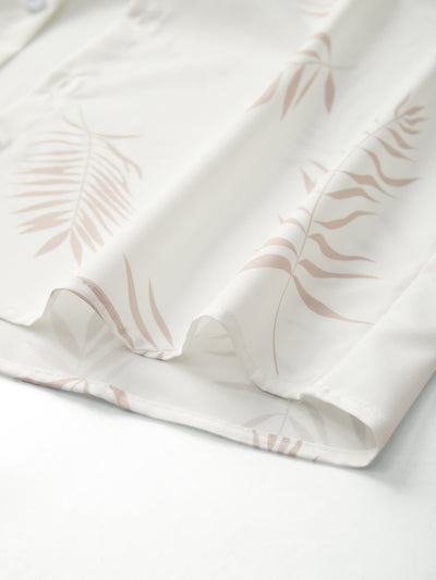 Tropical leaf two-piece outfit for men