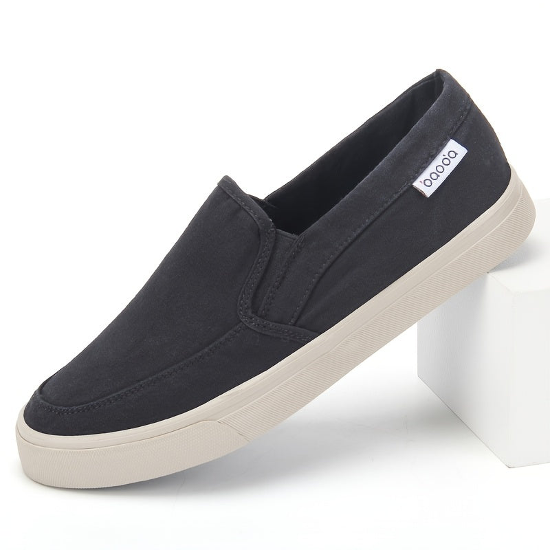 Men’s Loafers – Classic Slip-On – Smooth Leather Look – Rounded Toe – Office Wear