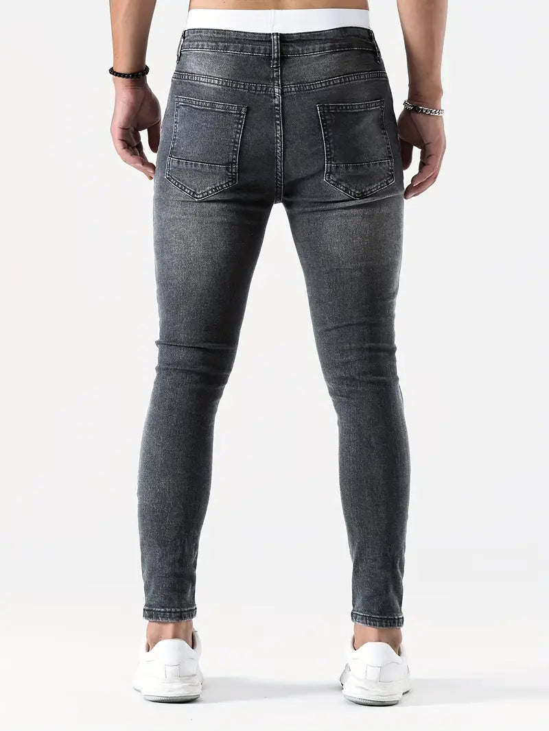 Men's ripped skinny jeans