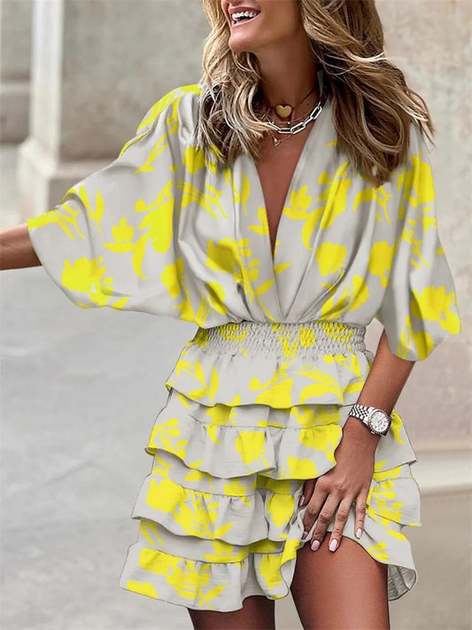 Women's Long Sleeve Summer Dress - Modern Casual Flowy Style