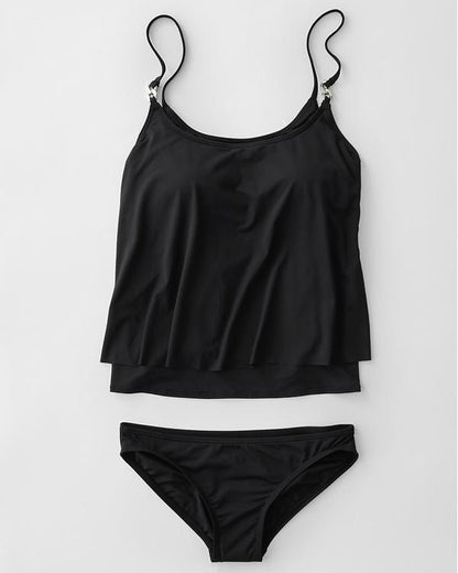 Women’s Tankini Set – Relaxed Fit – Adjustable Straps – Quick-Dry Breathable Blend