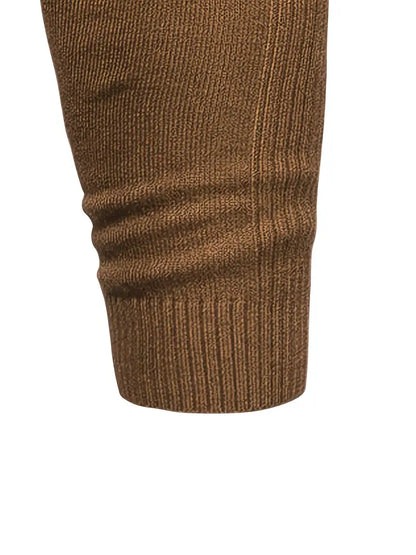 Men's casual pullover with turtleneck for men