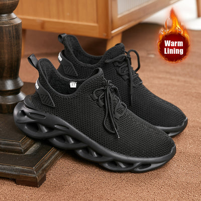 Men’s Running Trainers - Breathable Mesh - Cushioned Sole - Lightweight Lace-Up Fit