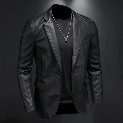 Men's jacket with turned-up collar