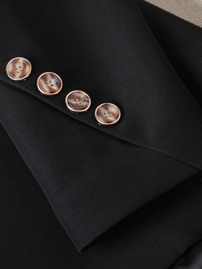 Single-breasted tailored blazer for women