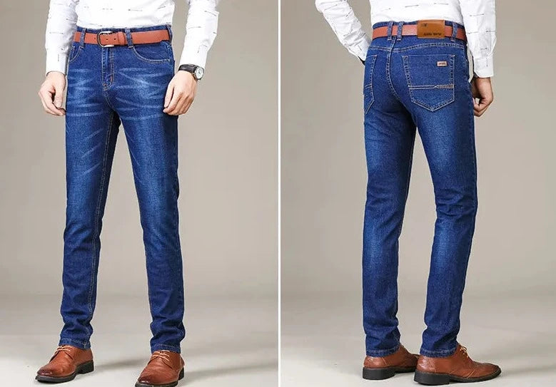 Men’s Slim Fit Jeans – Classic Denim – Five Pockets – Stylish Tailored Design