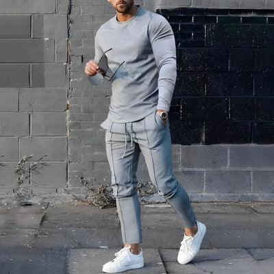 Men’s Crew Neck Sweater - Slim Fit - Long Sleeve - Soft Cotton Blend - Casual Knit