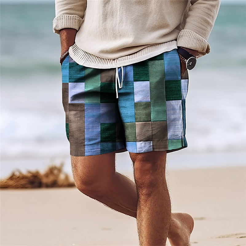 Men’s Swim Shorts – Quick Dry – Regular Fit – Mid-Thigh – Breathable Blend – Drawstring Waist