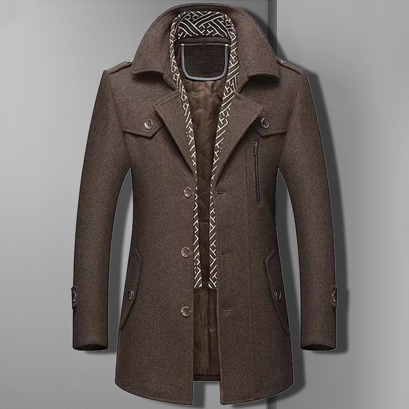 Men's stylish shawl collar coat