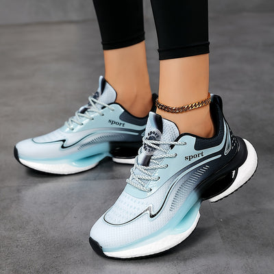 Sports sneakers with cushioned sole for women