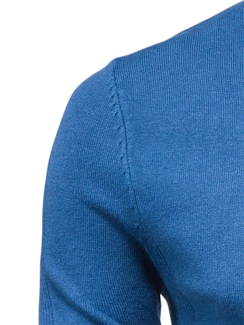 Men's casual pullover with turtleneck for men