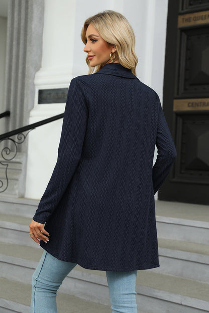 Women's casual open-front cardigan